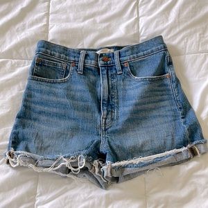 Madewell High Rise Denim Shorts